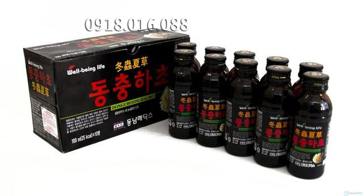 Bảng báo giá bán Nước uống đông trùng hạ thảo Hàn Quốc - ĐẠI HỒNG PHÁT 0918.016.088